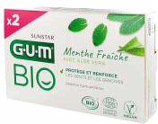 Dentifrice Menthe Fraîche à l'Aloe Vera Bio 2 x 75 ml - Lot 2 x 75 ml