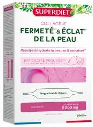 Collagène Marin 5000 mg Fermeté & Éclat de la Peau 20 Unités - Boîte 20 ampoules de 10 ml