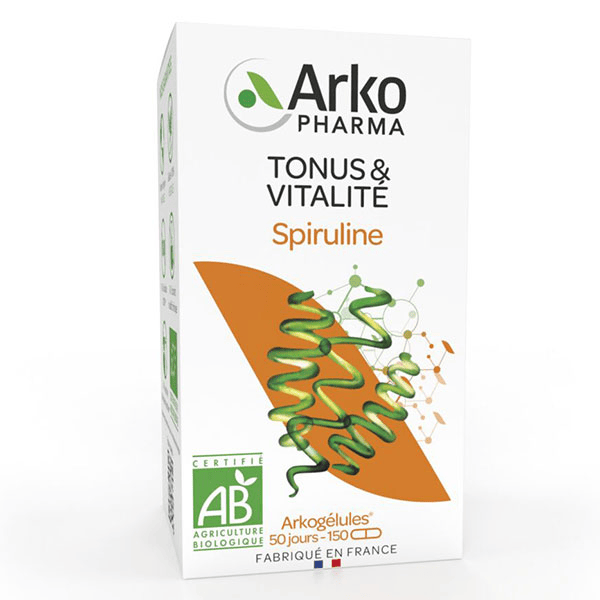 Arkogélules Spiruline Bio 150 gélules