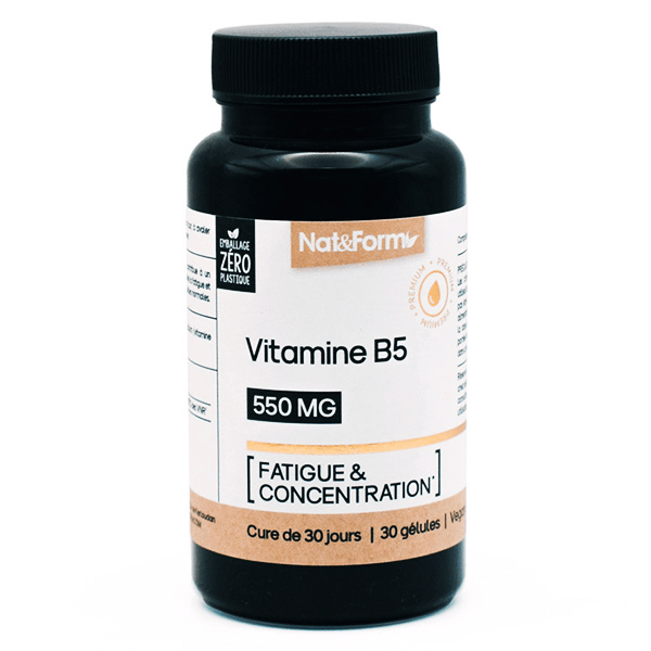 Vitamine B5 fatigue et concentration 30 gélules