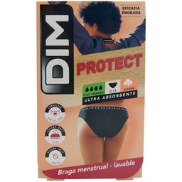 Culotte Menstruelle Lavable Débit Abondant Coton Noir Taille ES 34-36/S
