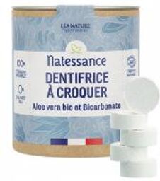 Dentifrice à Croquer Aloe Vera Bio et Bicarbonate - Boîte 80 comprimés