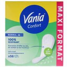 Confort Protègé-Slips Normal Aloe 56 Protège-Lingeries - Boîte 56 protège-lingeries