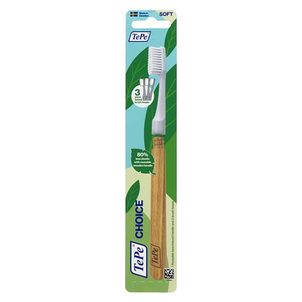 Choice Brosse à Dents Souple + 3 Têtes Interchangeables