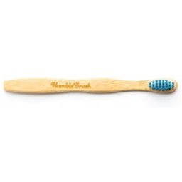 Brosse à dents pour enfants en bambou bleu ultra doux