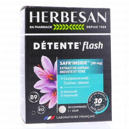 Détente flash safr'inside 30mg x30 comprimés