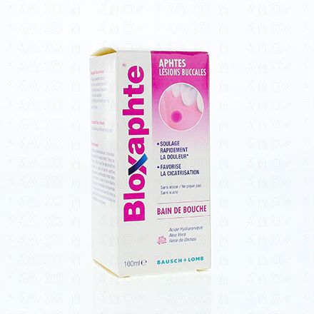 BLOXAPHTE - Bain de bouche contre les aphtes flacon 100ml BAUSCH & LOMB