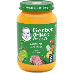 Légumes biologiques avec bœuf 190g