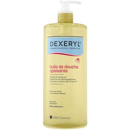 Essentiel huile de douche apaisante 1l, peaux très sèches ou à tendance atopique, sans savon, sans parfum. Dès la naissance.