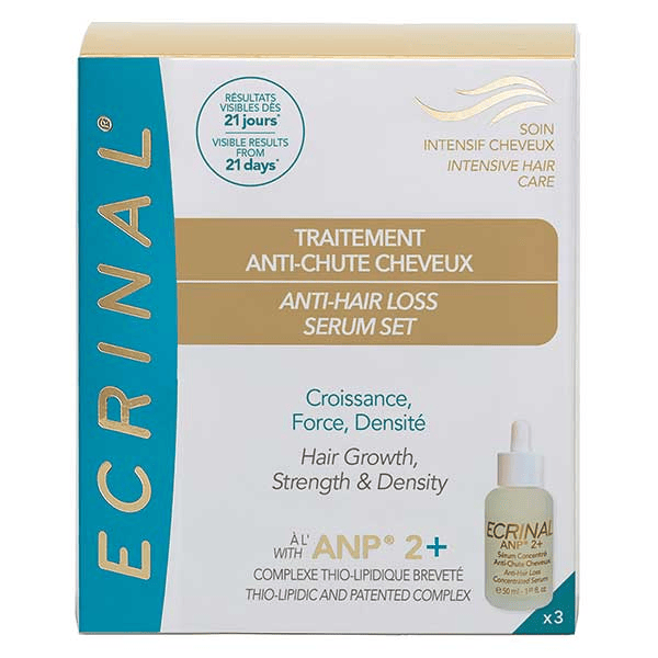 Coffret de 3 sérums concentrés anti chute 'ANP®2+d’ECRINAL