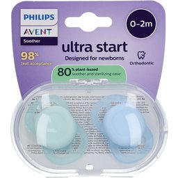Sucette +0m Start vert/bleu uni