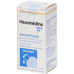 Hexomédine - Antiseptique - Plaies superficielles - Solution pour application locale - Flacon 45ml