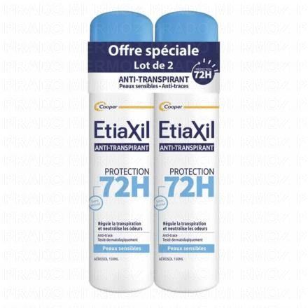 Anti-Transpirant - Déodorant Protection 72h lot 2 x 150ml