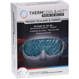 ThermCool&Hot Poche de Billes Masque Oculaire & Tempes 26x10 cm