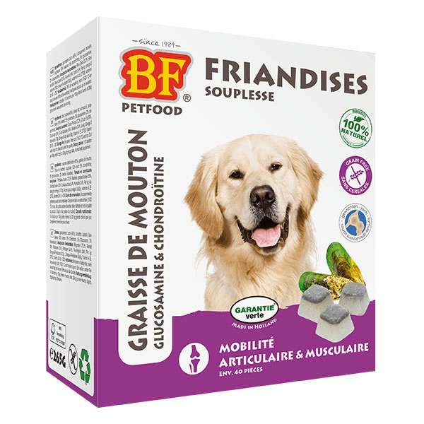 Bonbons Souplesse Articulations et Muscles pour chien, 40 pièces