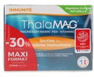 Thalamag Magnésium Marin Fer Vitamine B9 Lot de 2 x 60 Gélules - Lot 2 x 60 gélules