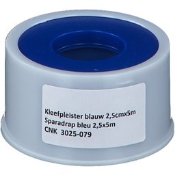 Sparadrap bleu 2,5 cm x 5 m
