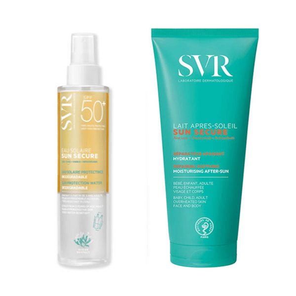 Routine Sun Secure Eau Solaire SPF50+ 200ml et Lait Après-Soleil