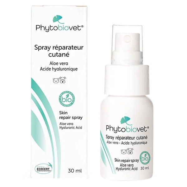 Réparateur Spray Cutané Chien et Chat Bio 30ml