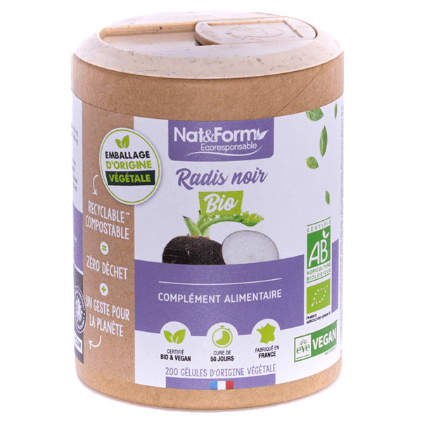 Écoresponsable Radis Noir Bio 200 gélules