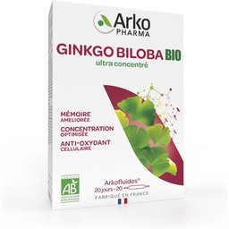 Arkopharma Arkofluides® Mémoire Concentration BIO Ampoule