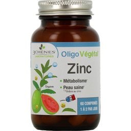 3 Chênes Oligo Végétal Zinc 60 Comprimés