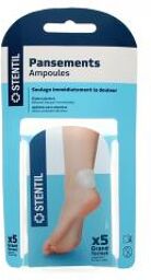 Pansements Ampoules - Grand Format - x5 Unités - Boîte 5 pansements