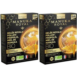Gelée Royale Pollen Propolis Miel de Manuka Bio Ampoules