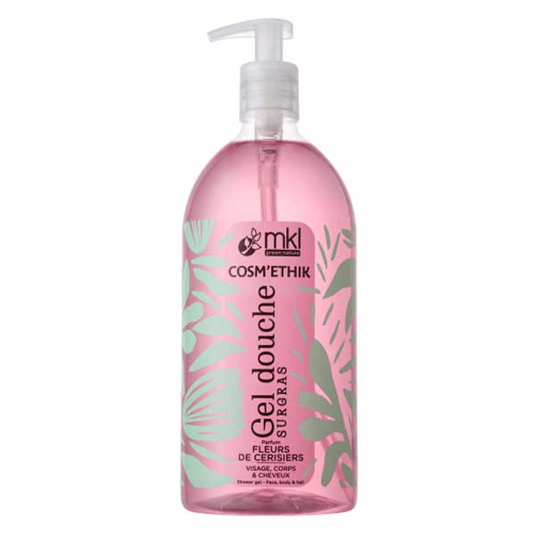 Cosm'Ethik Gel Douche Fleurs de cerisier 1L