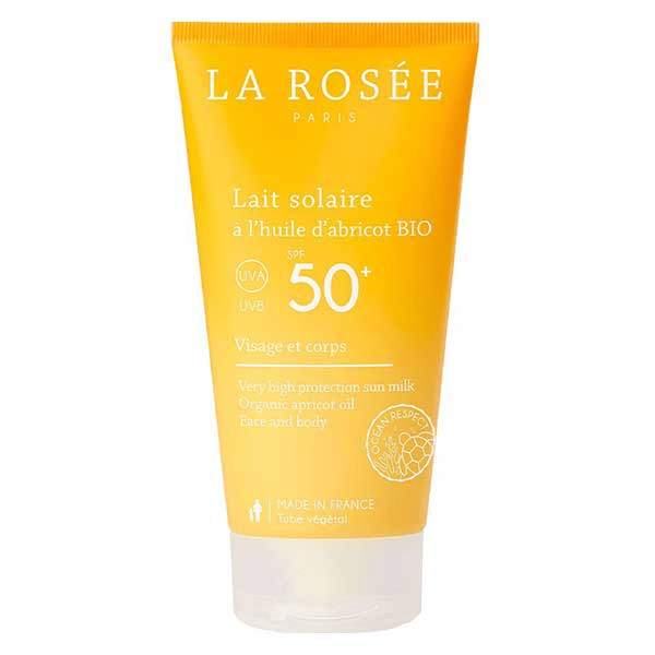 Solaires Lait à l'Huile d'Abricot SPF50+ Bio 150ml