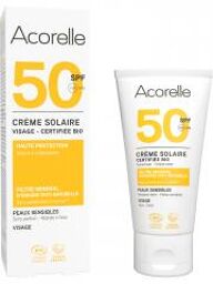 Crème Solaire pour le Visage SPF50 Bio 50 ml - Tube