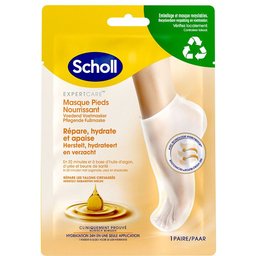 Masque Pieds Nourrissant à l'huile d'argan pour peaux sèches - 1 paire de 2 chaussettes