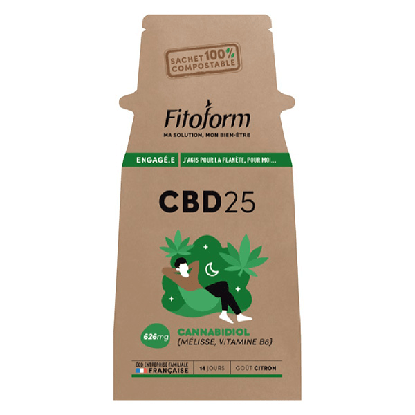 CBD25 Mélisse Vitamine B6 Ecopack 14 pastilles