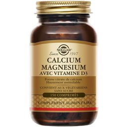 Calcium Magnésium Vitamine D3 - Os et Cartilages - Vitalité - 150 comprimés