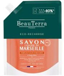 Savon de Marseille Liquide Parfum Fleur d'Oranger Éco-Recharge 900 ml - Doypack 900 ml