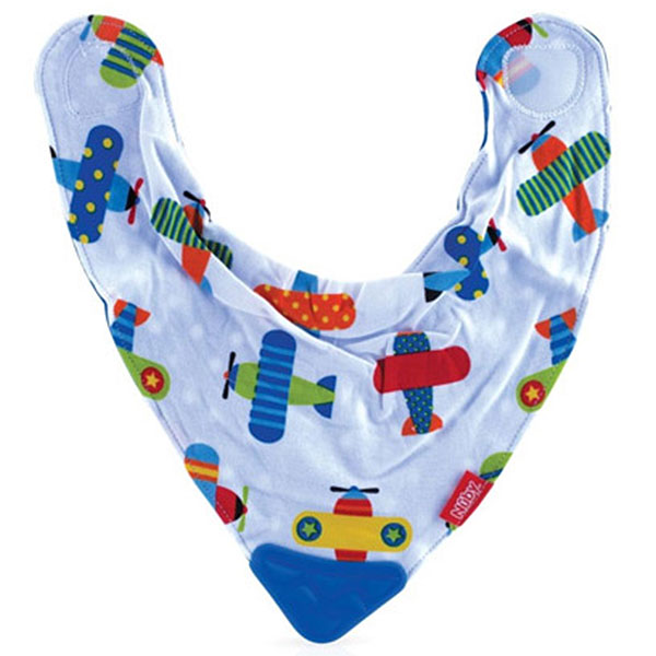 Bavoir Avec Coin de Dentition Motifs Singes +3 mois