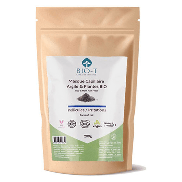 Masque argiles et plantes ayurvédiques pellicules - Bio - 200g