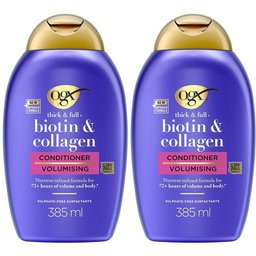 Ogx Apres Shampooing Biotine & Collagene - Cheveux Fins - 385ml