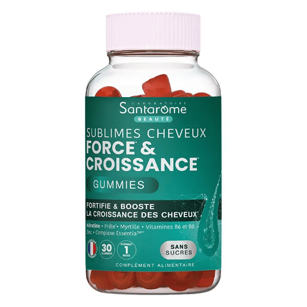 Santarome Sublimes Cheveux Force & Croissance 30 Gummies Sans sucres