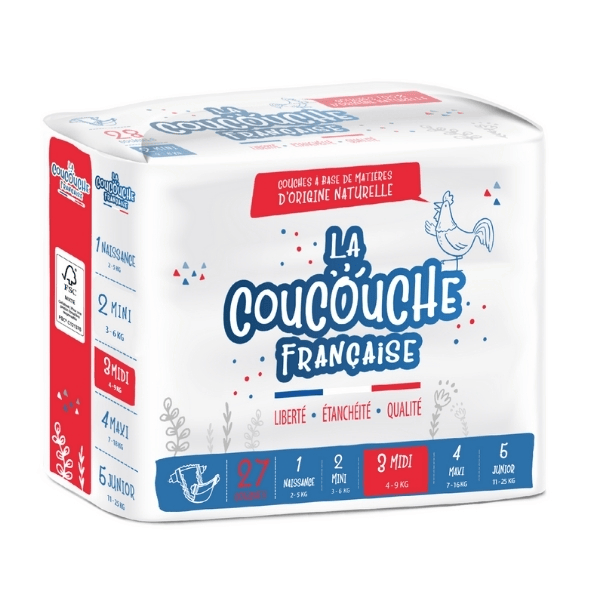 Couches Premium Taille 3 (4-9kg) - 27 unités