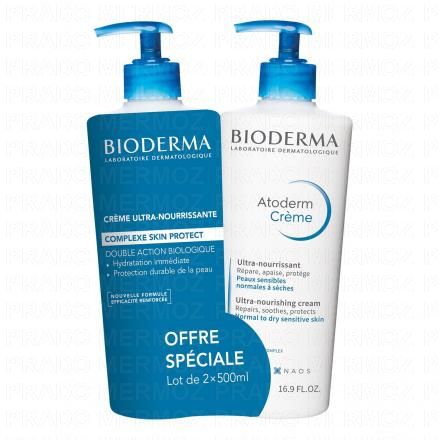 Atoderm - Crème Ultra Parfumée nourrissante hydratante lot de 2*500ml