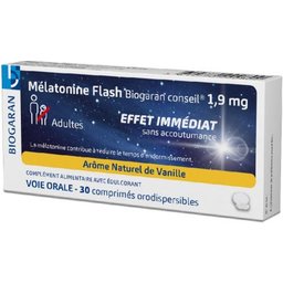 Mélatonine Flash 1,9mg 30 Comprimés