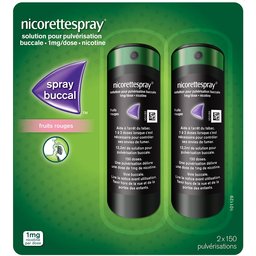 Nicorettespray® Spray Buccal Fruit rouges 1 mg/dose