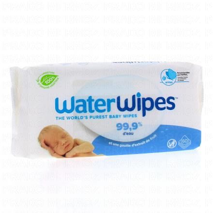 Lingettes bébé paquet de 60 lingettes