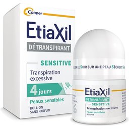- Déodorant Détranspirant - Traitement Transpiration Excessive - Aisselles - Sensitive - Peaux Sensibles