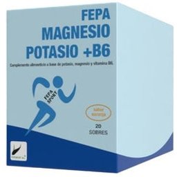 Fepa Sport Magnesio+Potasio+B6 Naranja 20uds