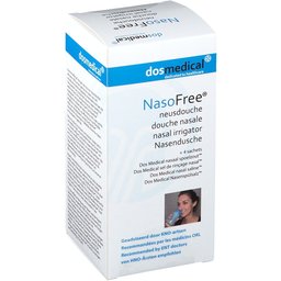 NasoFree Douche nasale avec 4 sachets de sel inclus