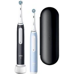 Io3 Duo Matt Ice Brosse Dents Électrique Bleu Noir 2uts