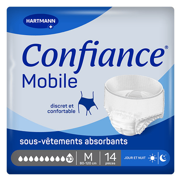 Confiance Mobile Absorption 10 Gouttes - Taille M - 14 sous-vêtements
