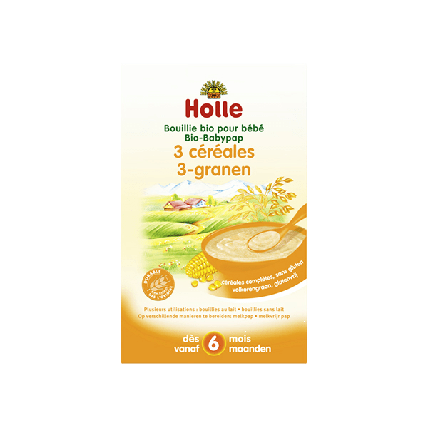 Bouillie 3 Céréales Sans Gluten Bio +6m 250g